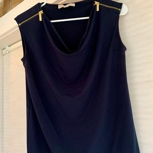 Michael Kors Navy Blue Sleeveless Top